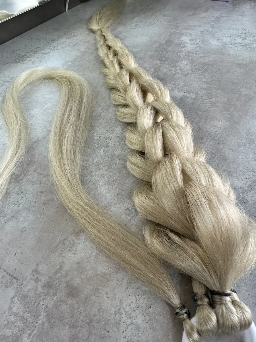 хвост-коса на резинке