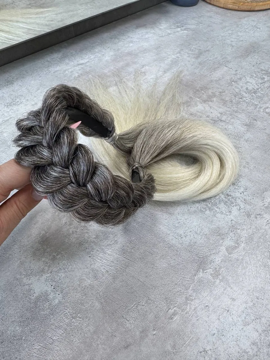 Ободок с хвостиками