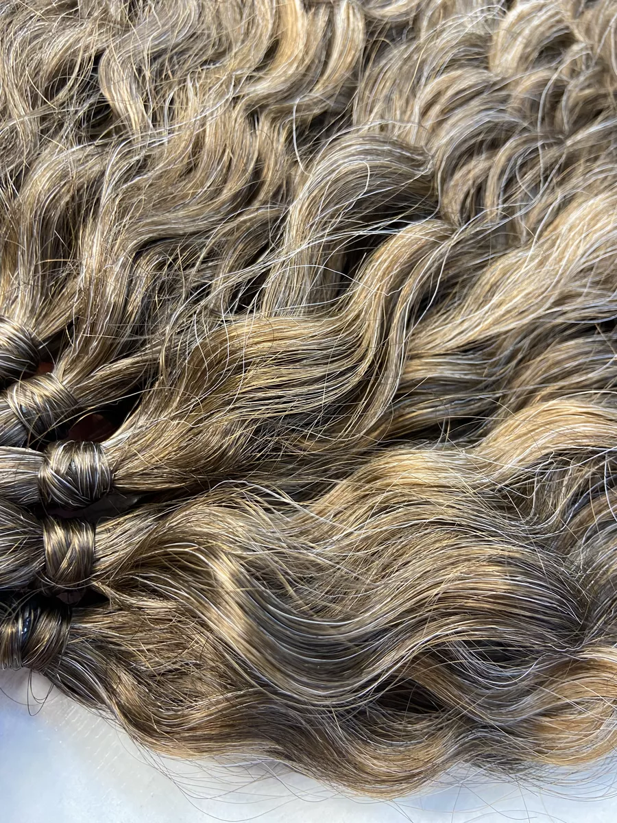 Хвост кудрявый на резинке