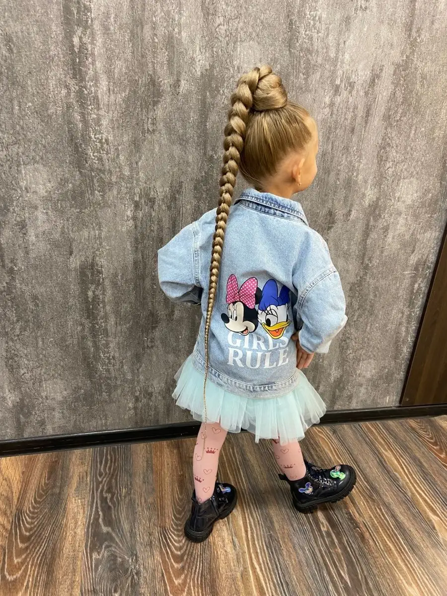 Хвост-коса на резинке