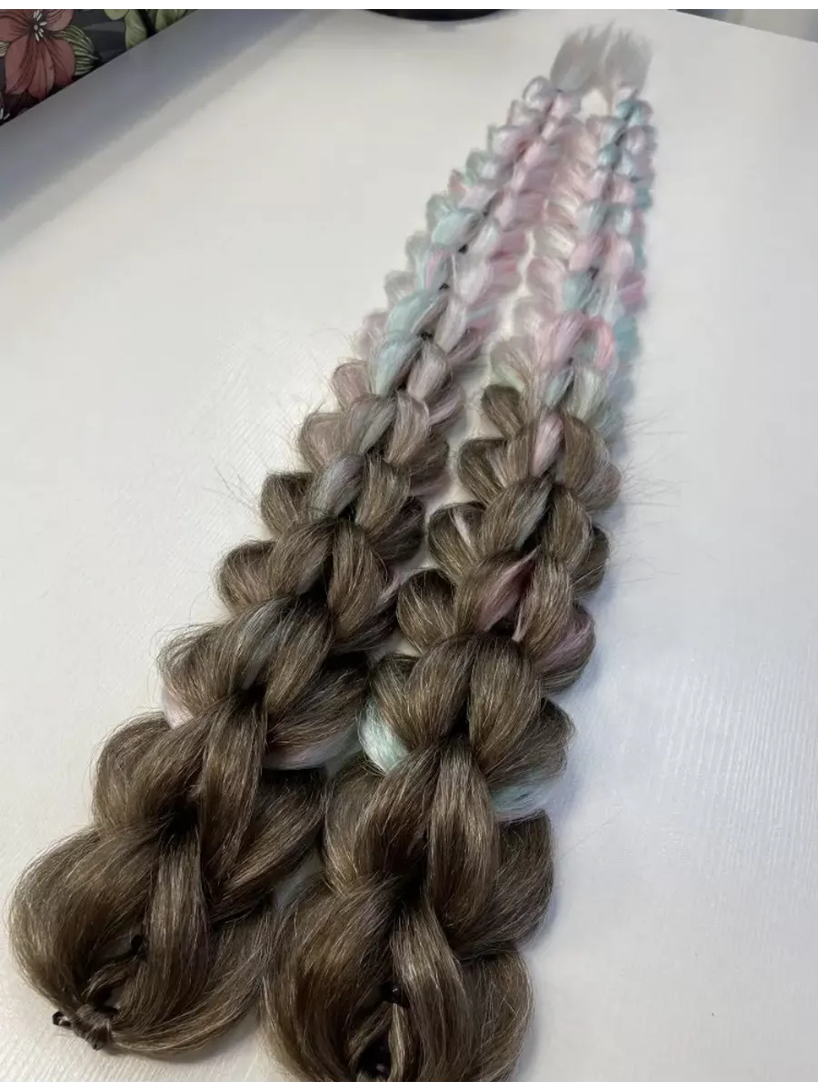 3д косы накладные на заколках