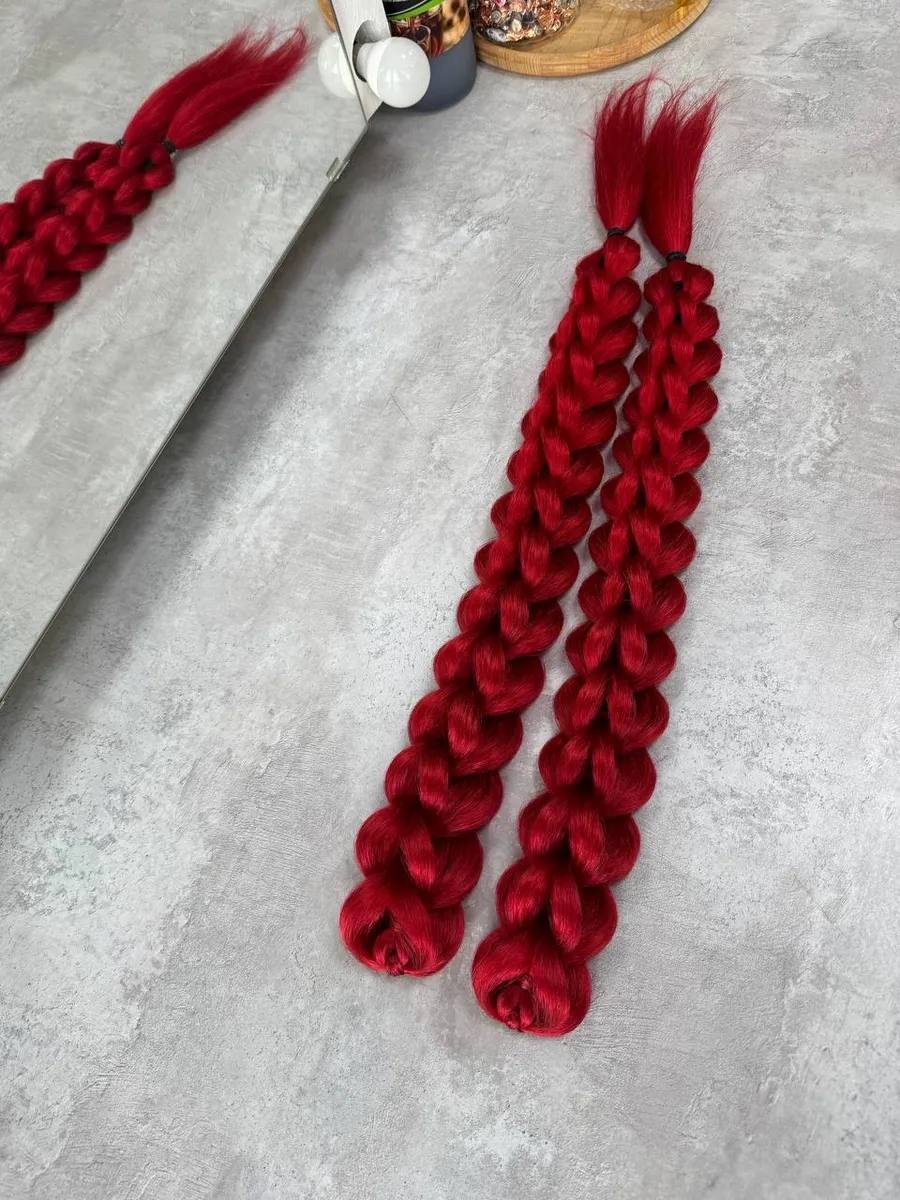 3д косы накладные на заколках