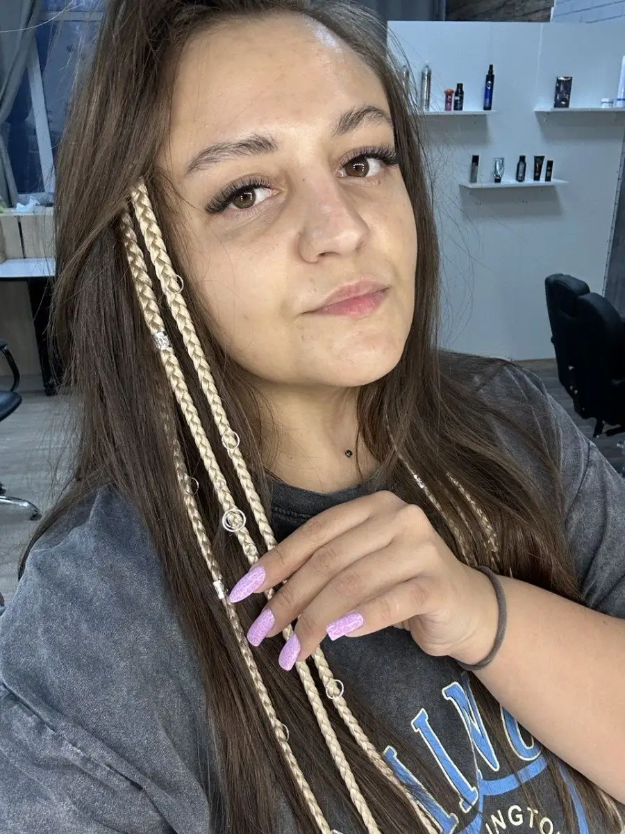 косы на заколках