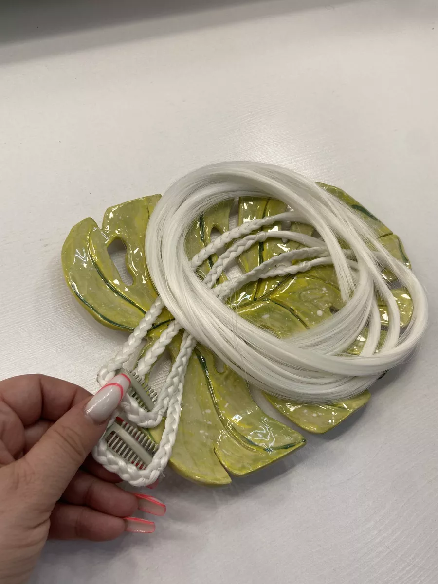 косы на заколках