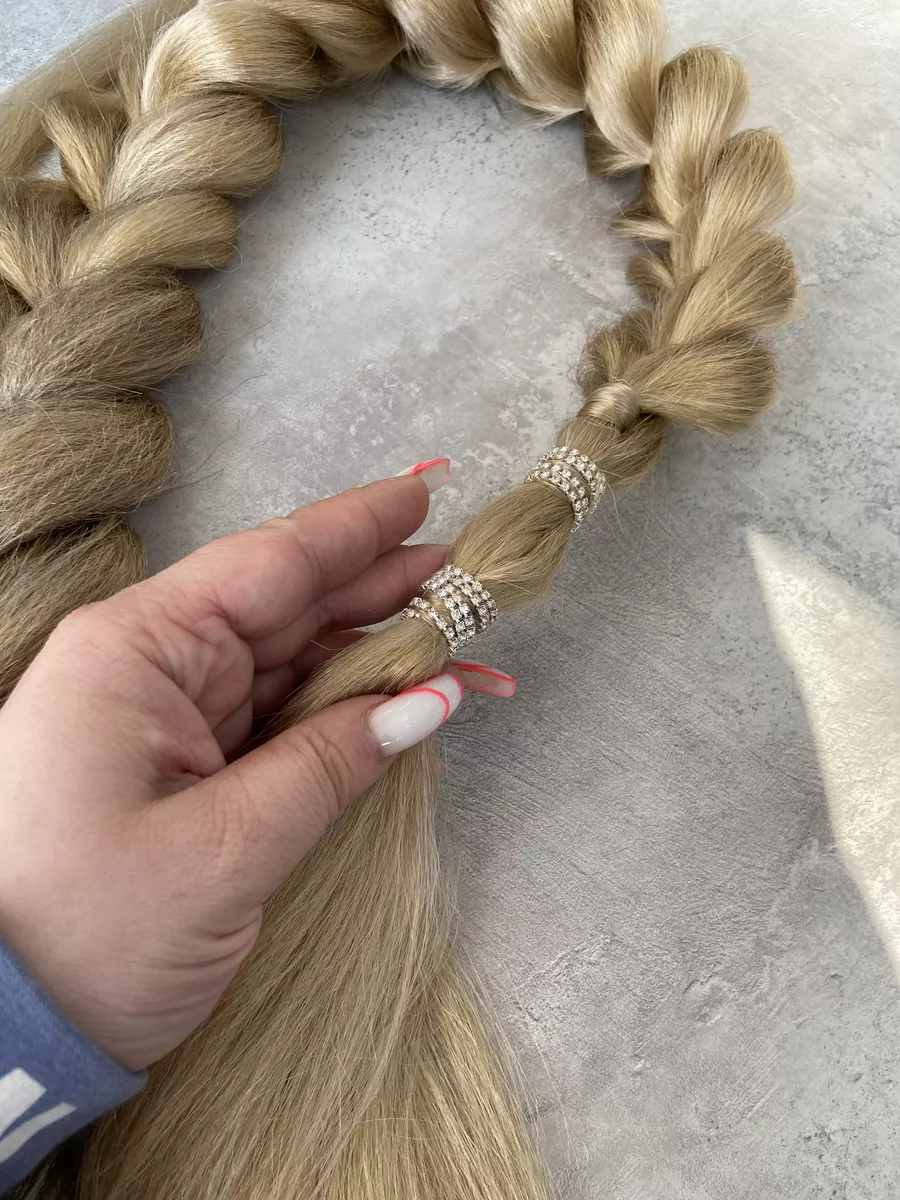 хвост-коса на резинке