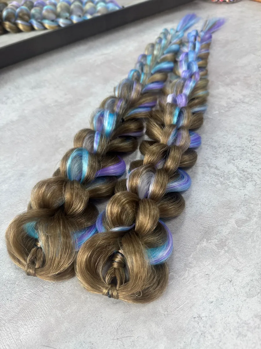 3д косы накладные на заколках