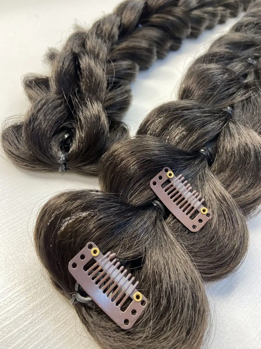 3д косы накладные на заколках