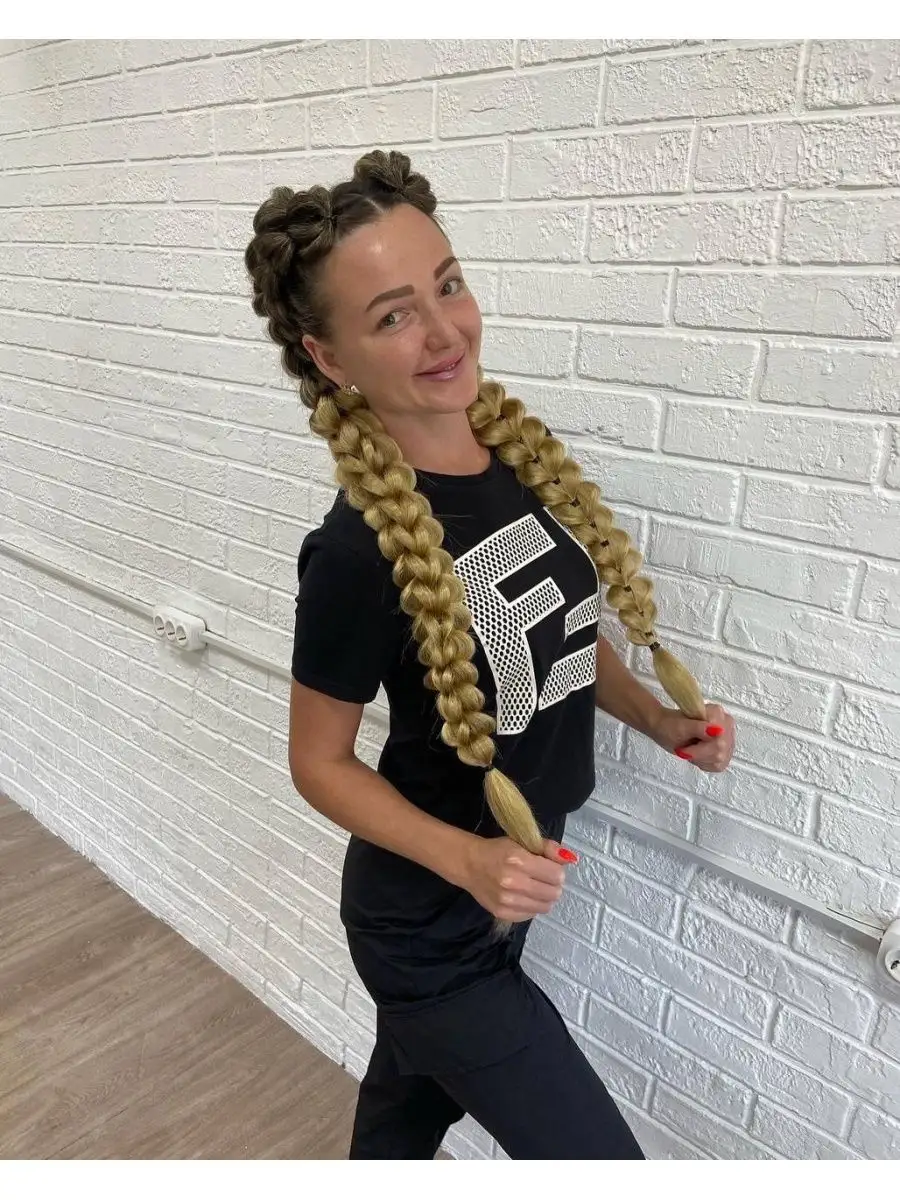 3д косы накладные на заколках