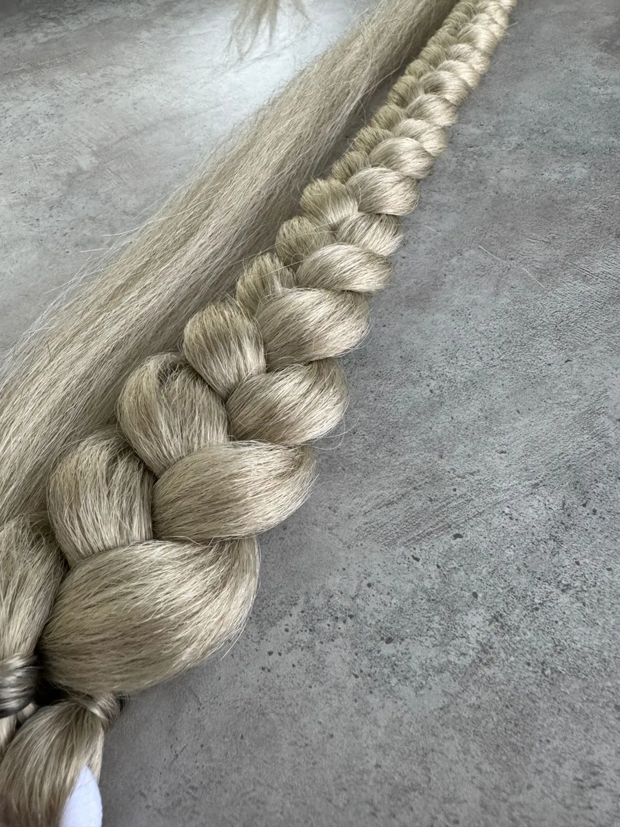 хвост-коса на резинке