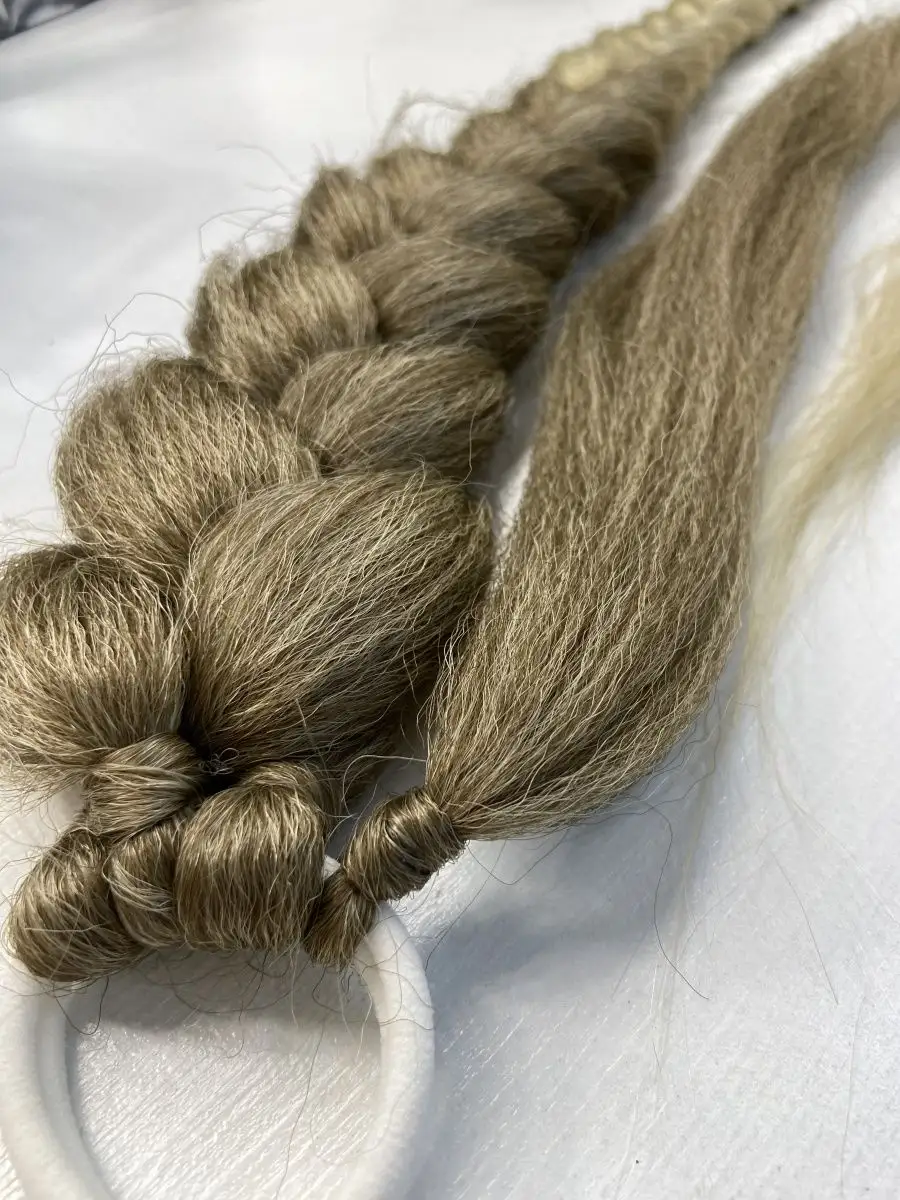 Хвост-коса на резинке