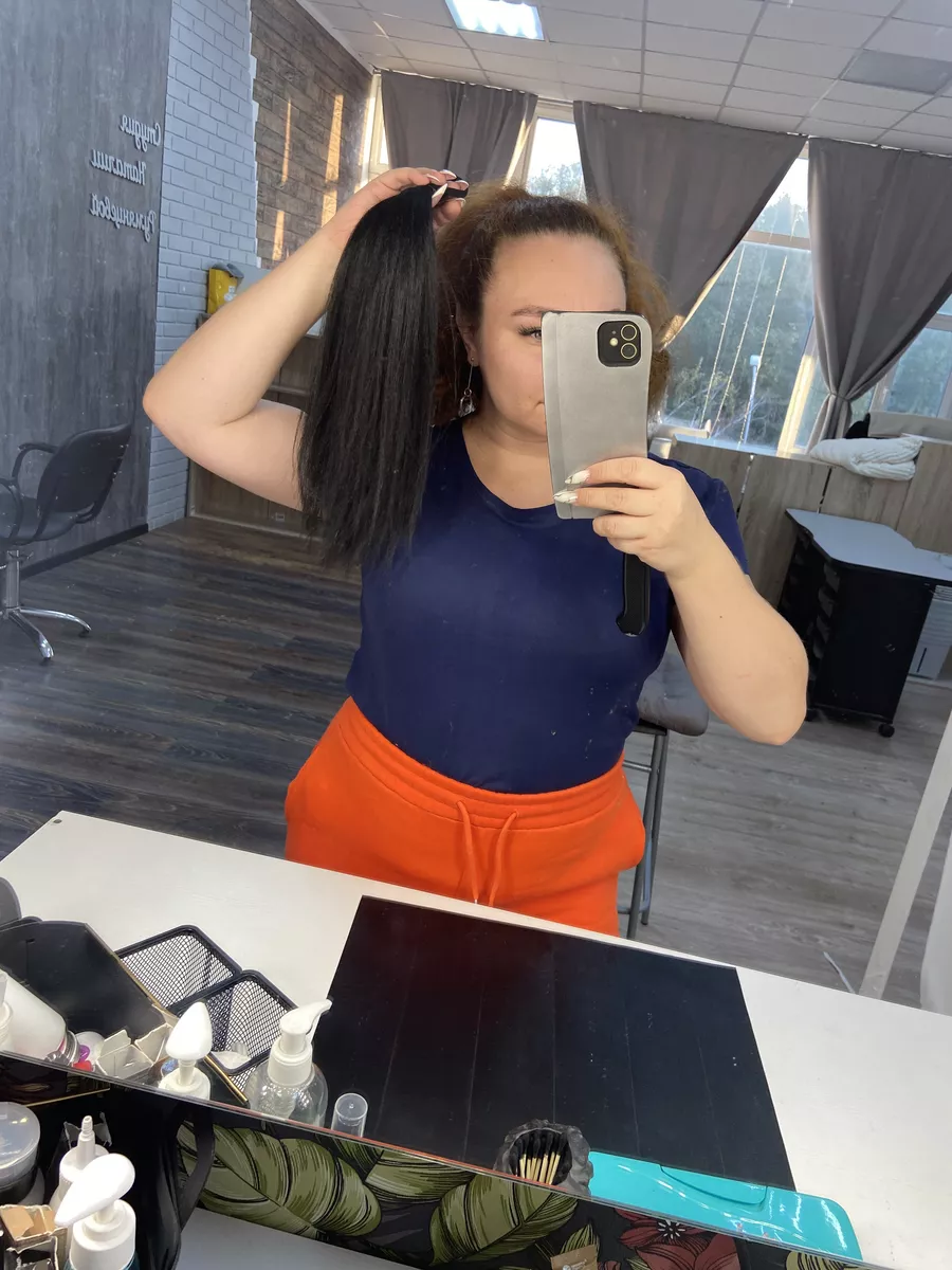 Хвост из канекалона на резинке