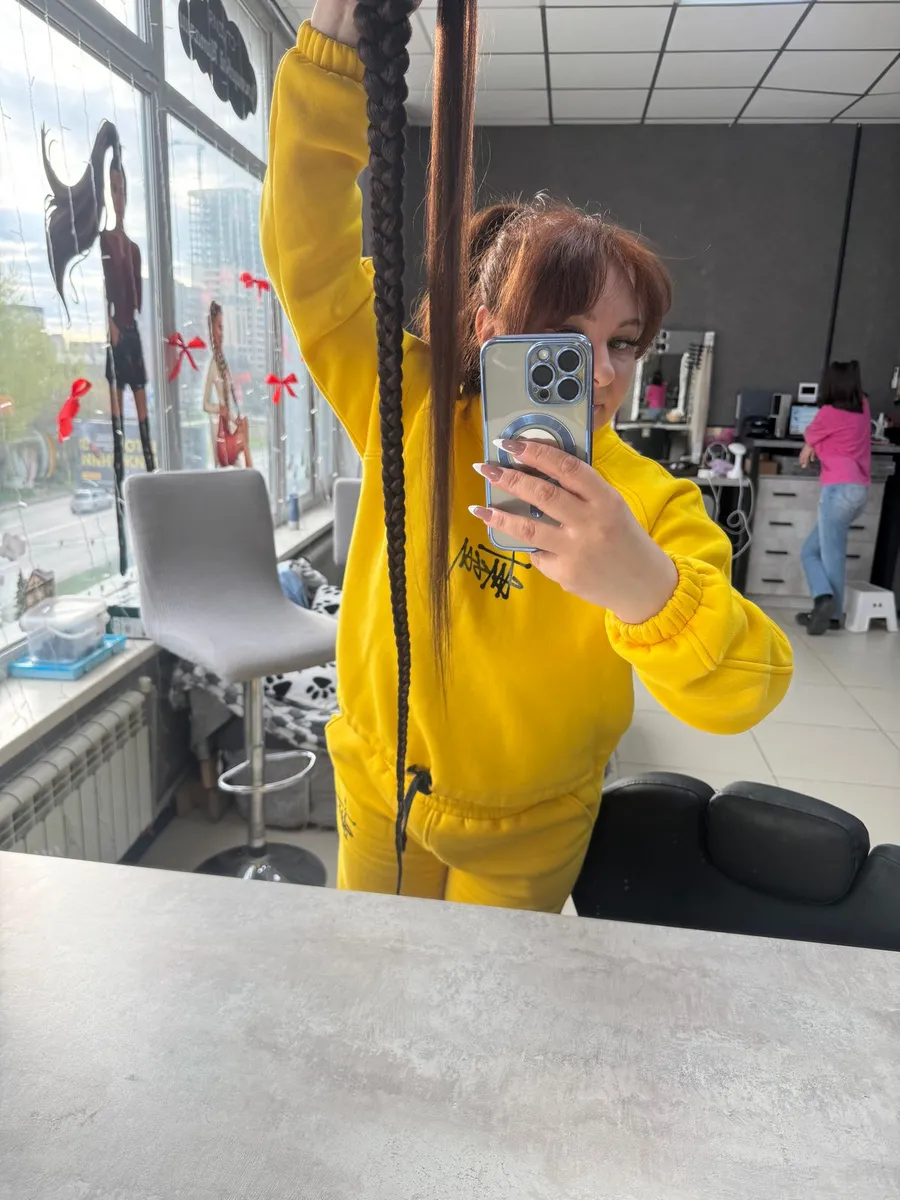 Хвост-коса на резинке