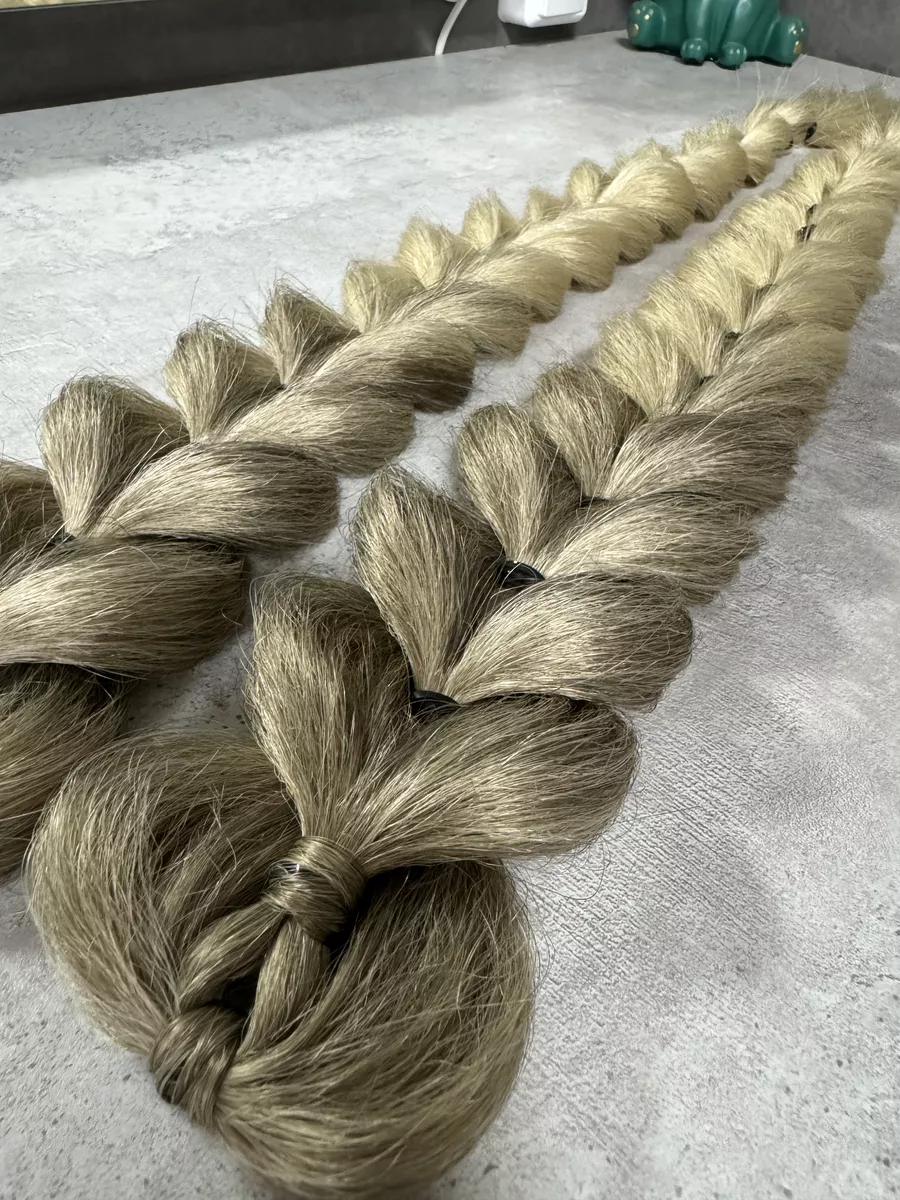 Французские косы накладные на заколках