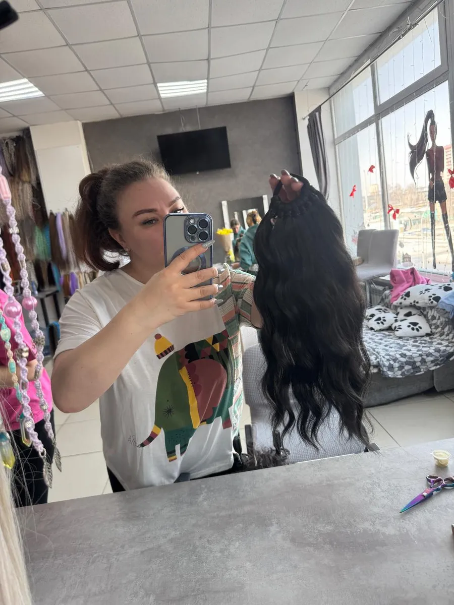 Волнистый хвост на резинке