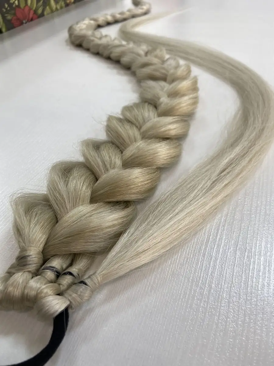 Хвост-коса на резинке