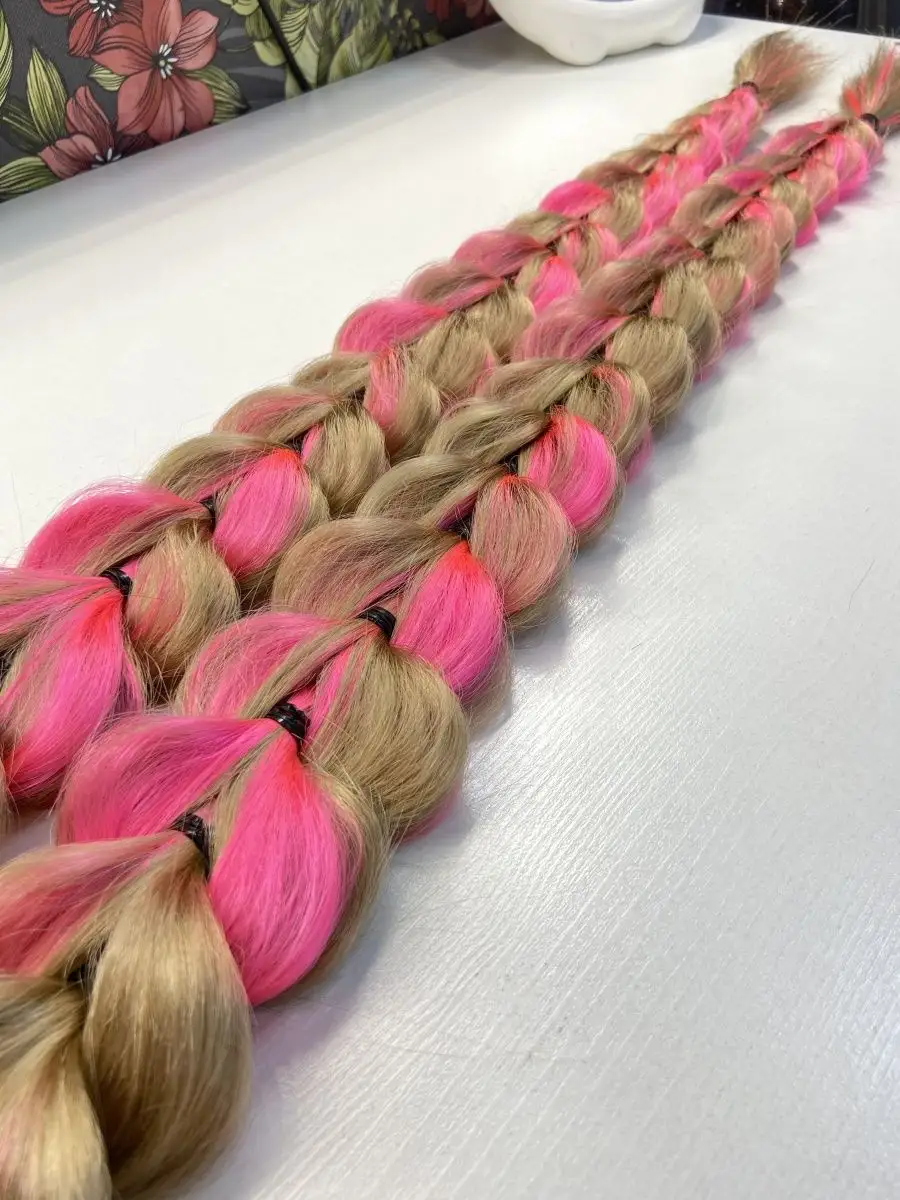 Французские косы накладные на заколках