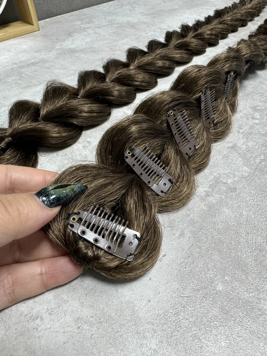 Французские косы накладные на заколках