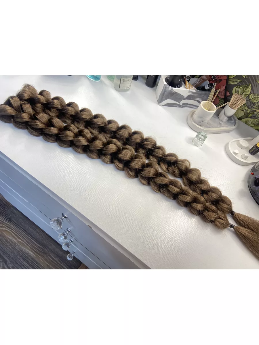 3д косы накладные на заколках