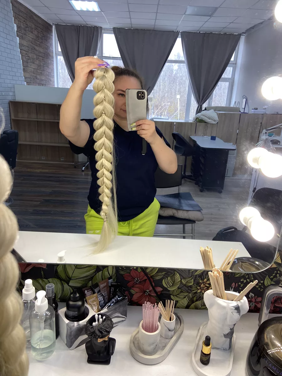 Хвост-коса из канекалона