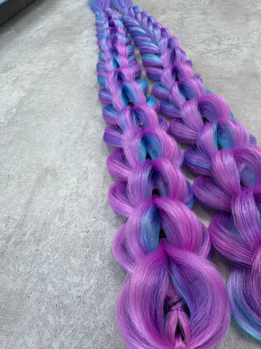 3д косы накладные на заколках