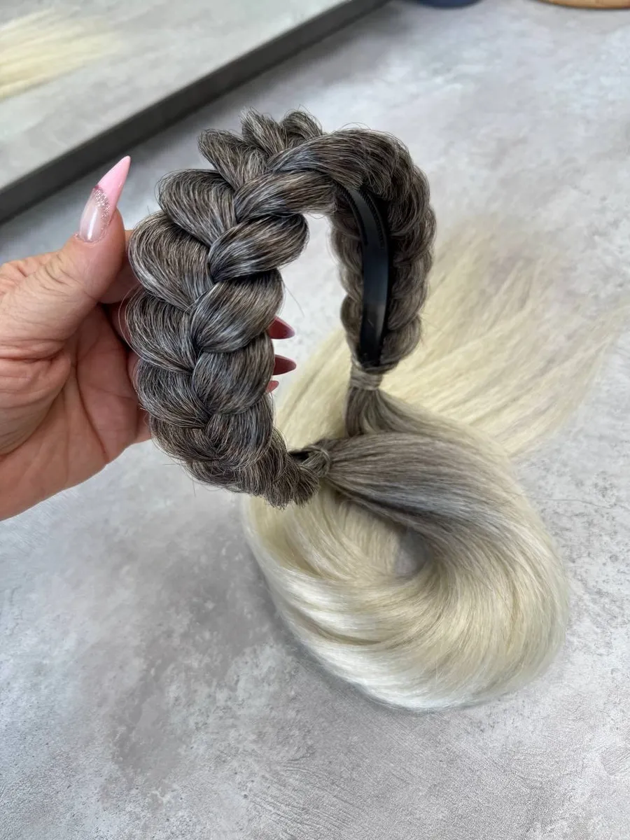 Ободок с хвостиками