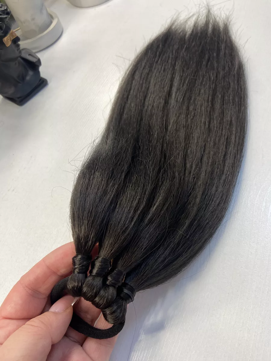 Хвост из канекалона на резинке