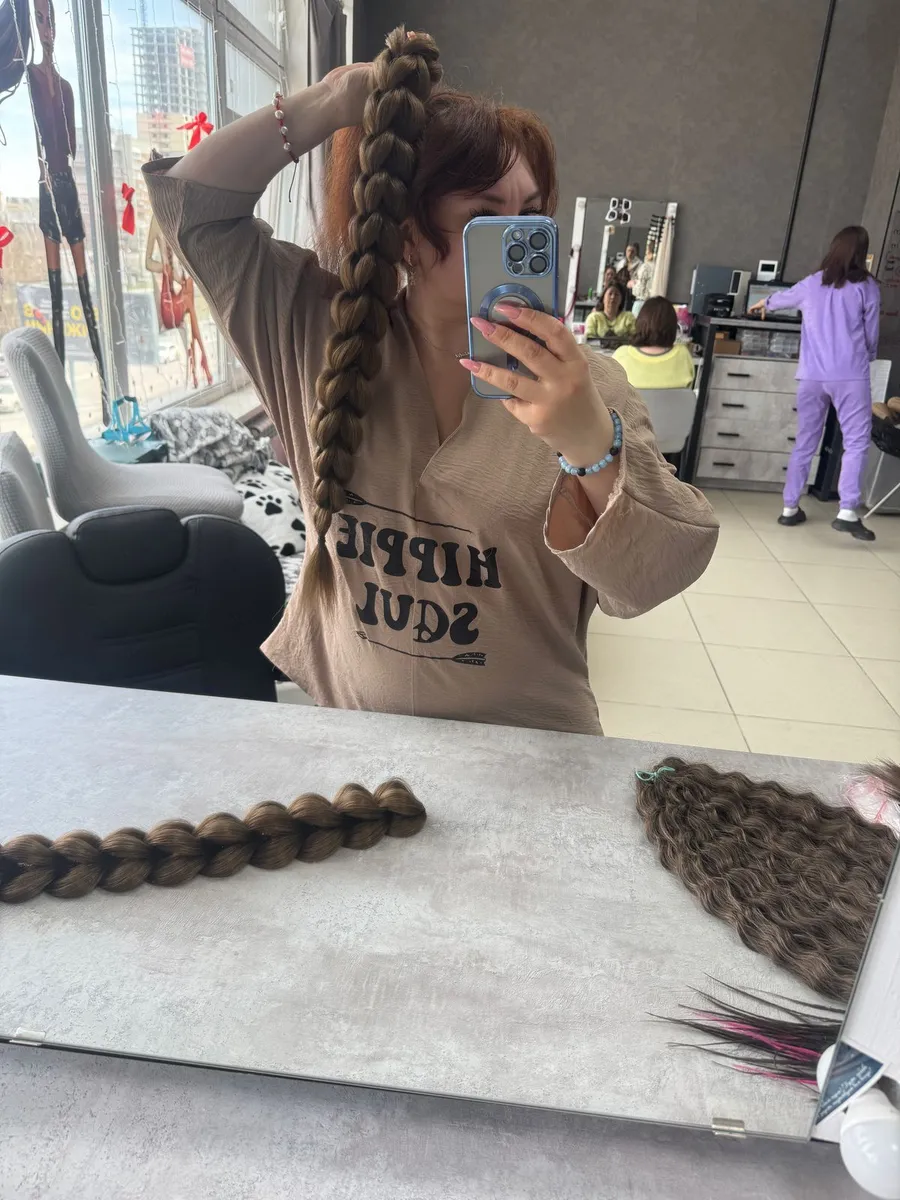 3д косы накладные на заколках