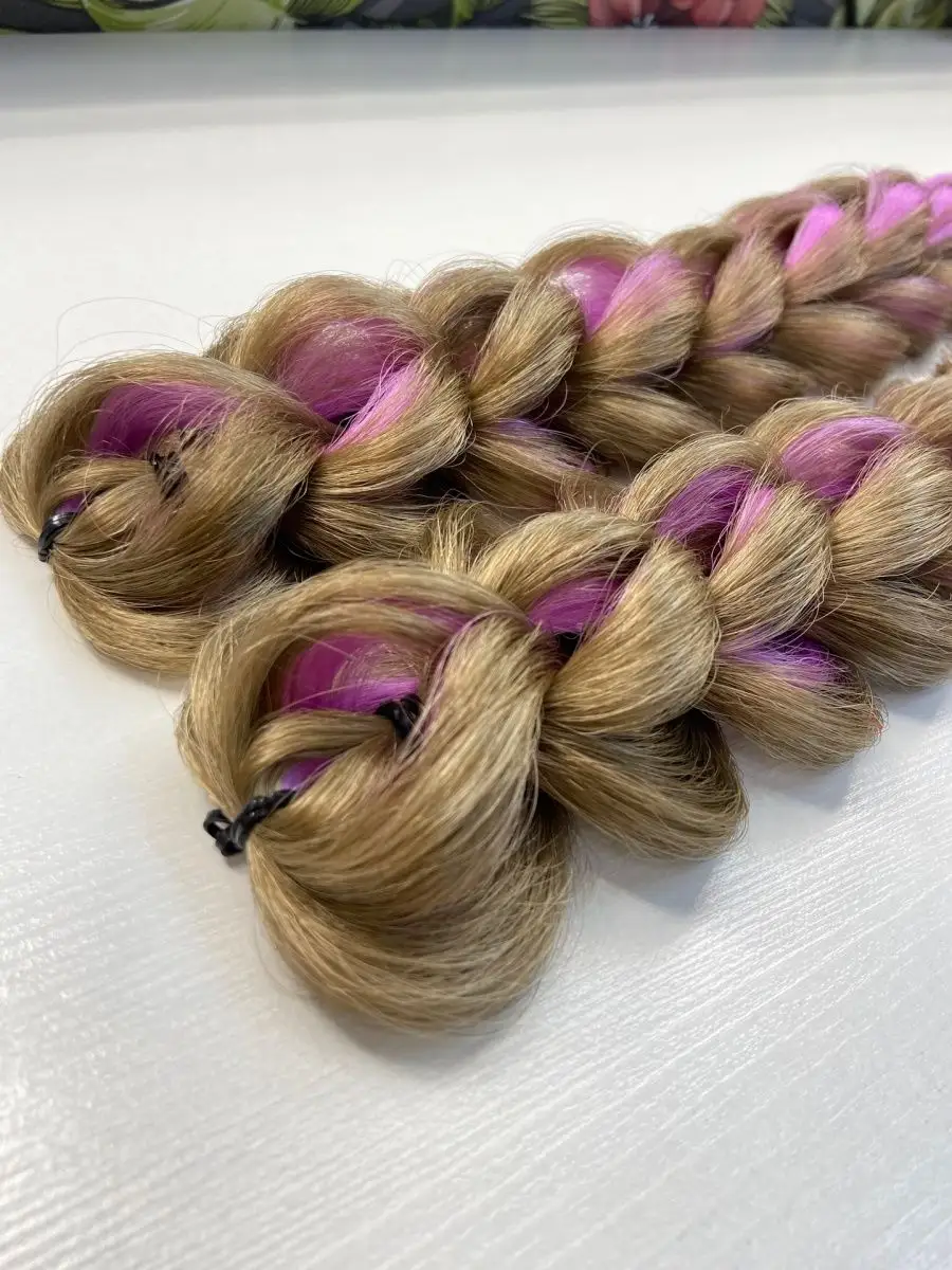 3д косы накладные на заколках