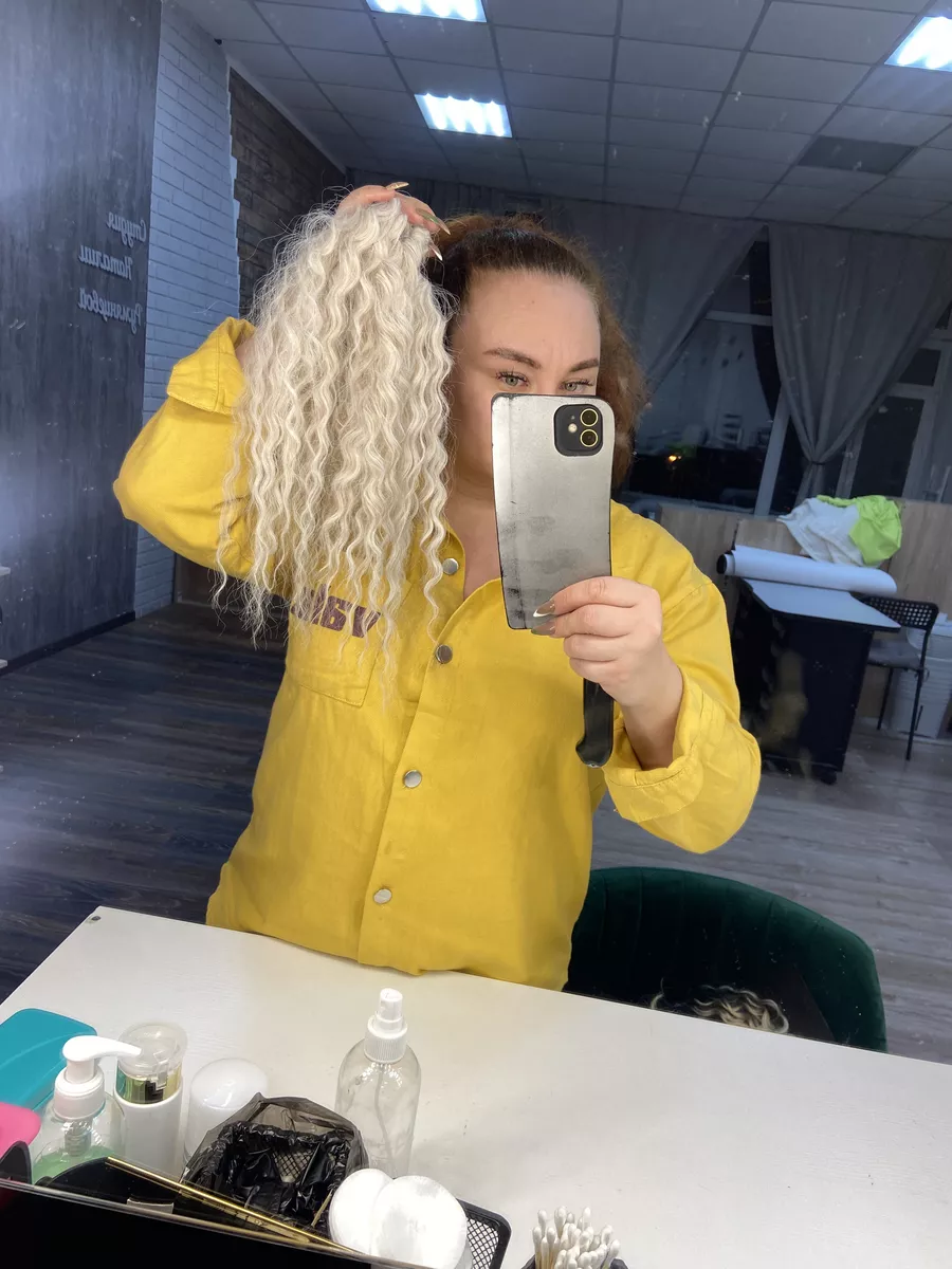 Кудрявый хвост на резинке