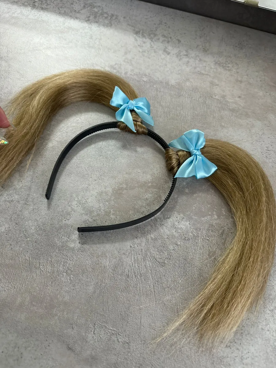 Ободок с хвостиками