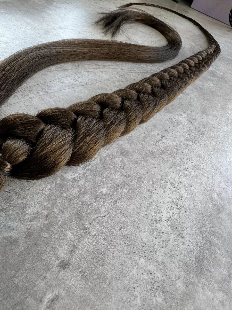 хвост-коса на резинке