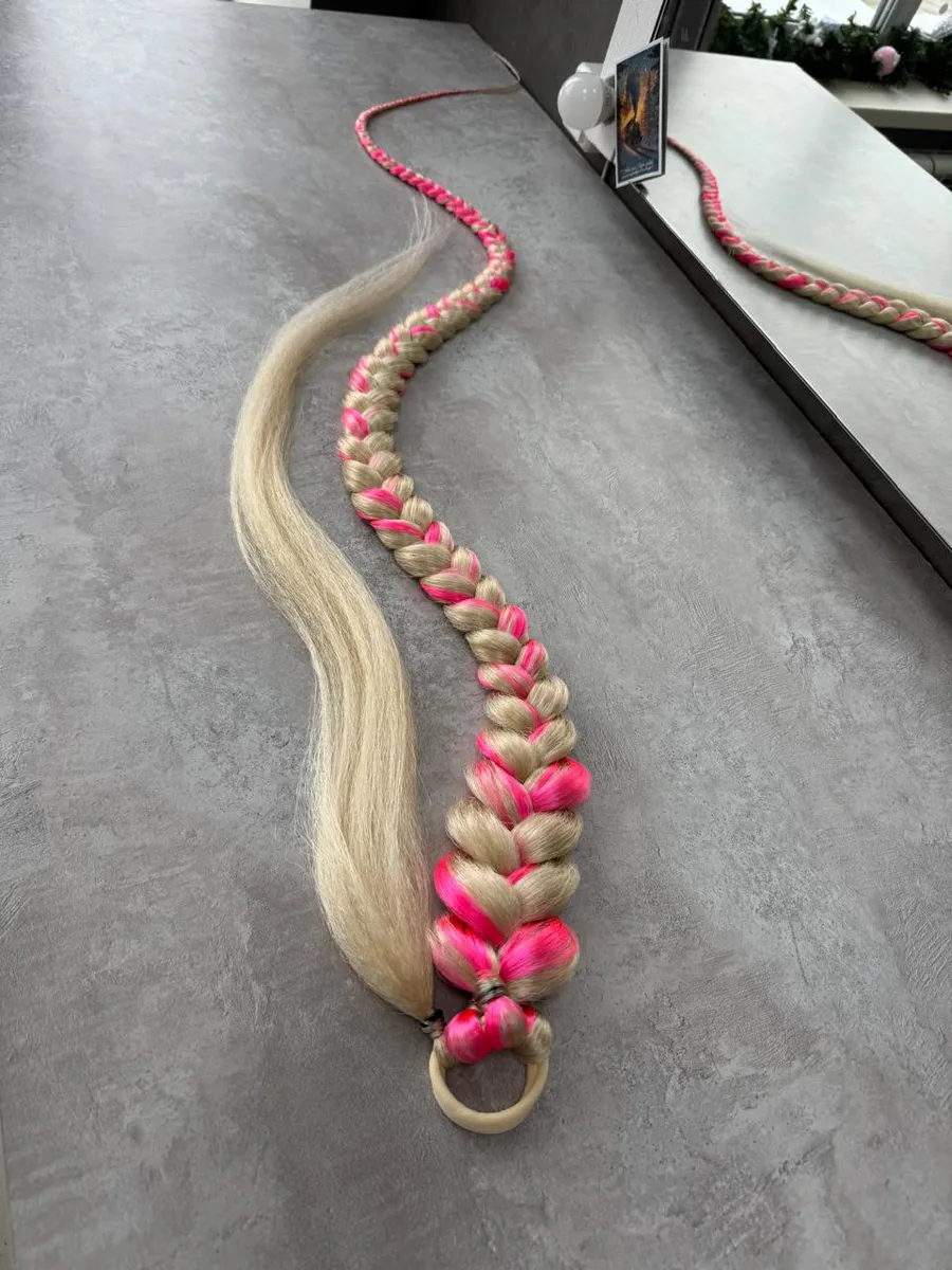 Хвост-коса на резинке