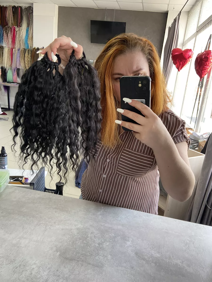 Кудрявый хвост на резинке