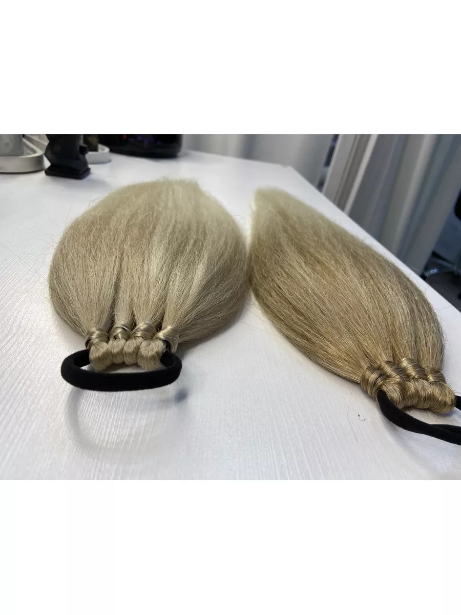 Хвост из канекалона на резинке