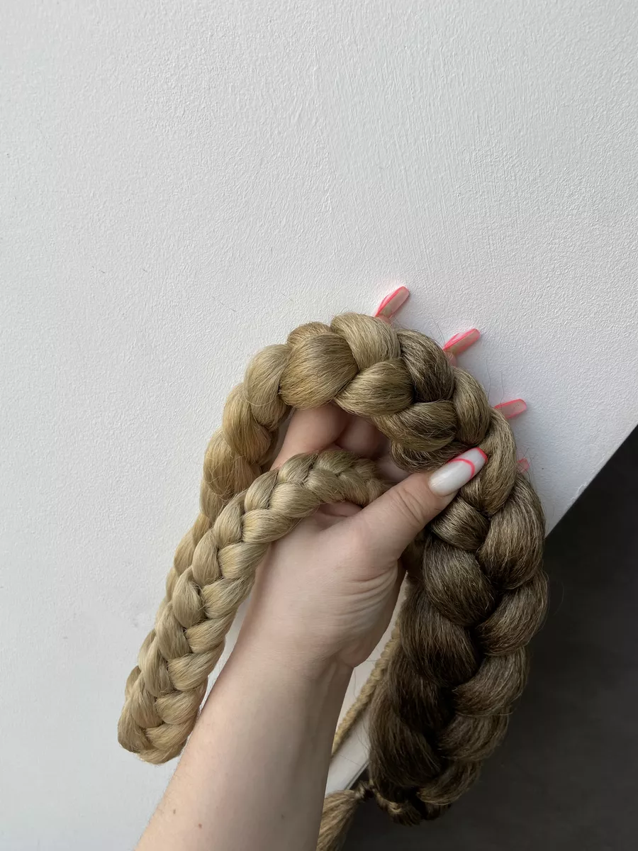 хвост-коса на резинке