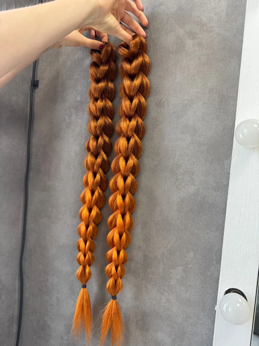 3д косы накладные на заколках