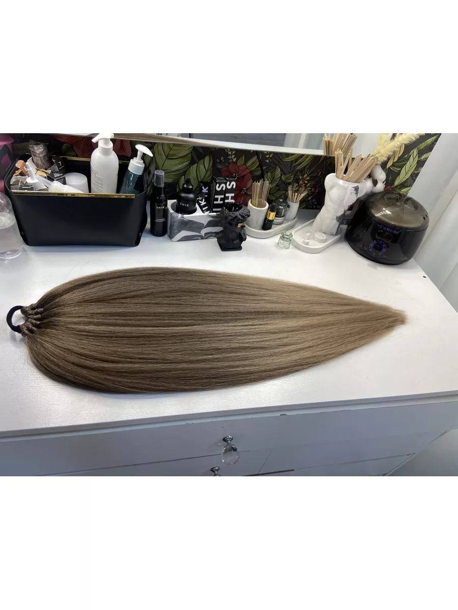 Хвост из канекалона на резинке