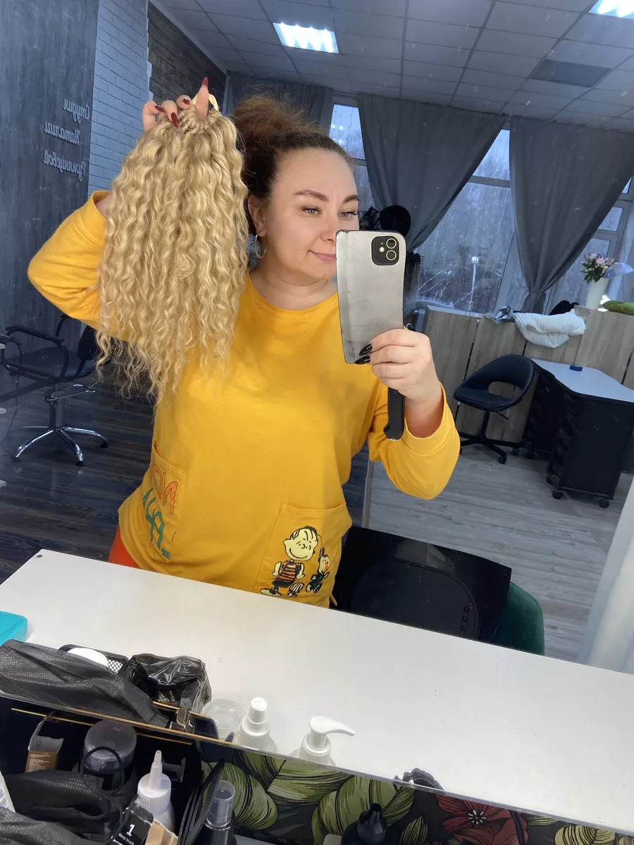 Кудрявый хвост на резинке