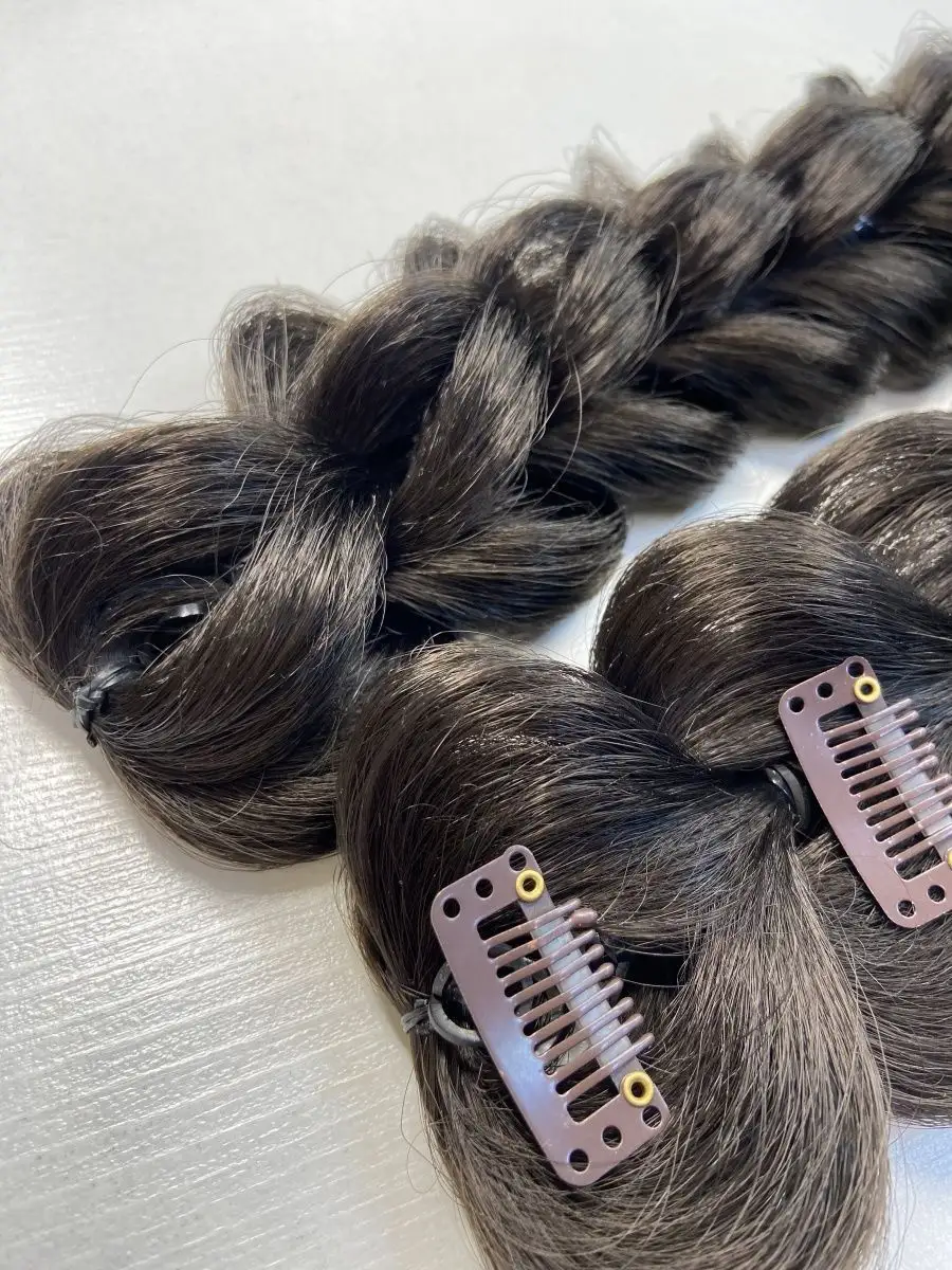 3д косы накладные на заколках