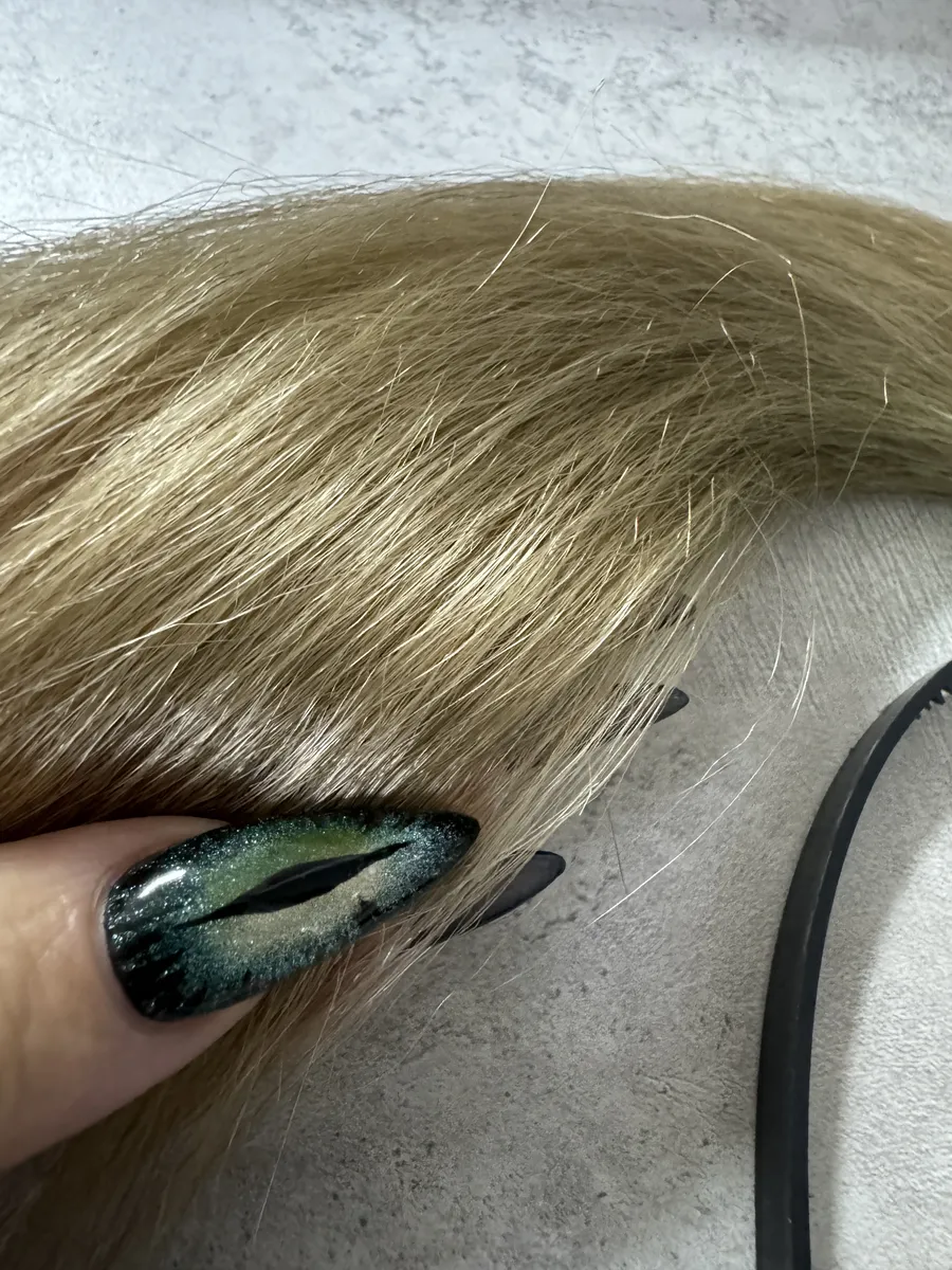 Ободок с хвостиками