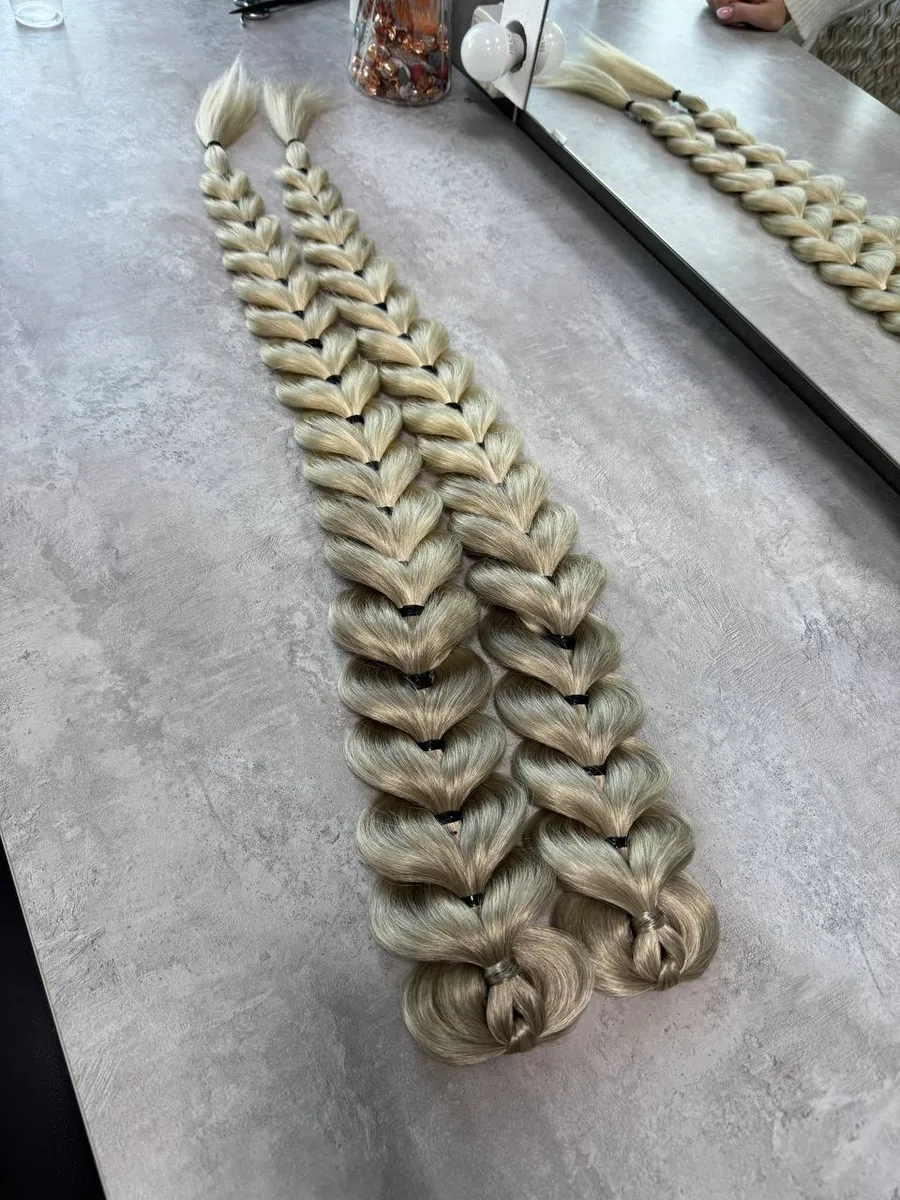 Французские косы накладные на заколках