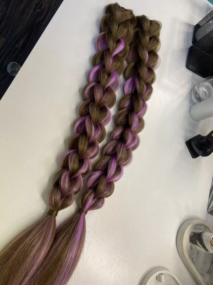 3д косы накладные на заколках