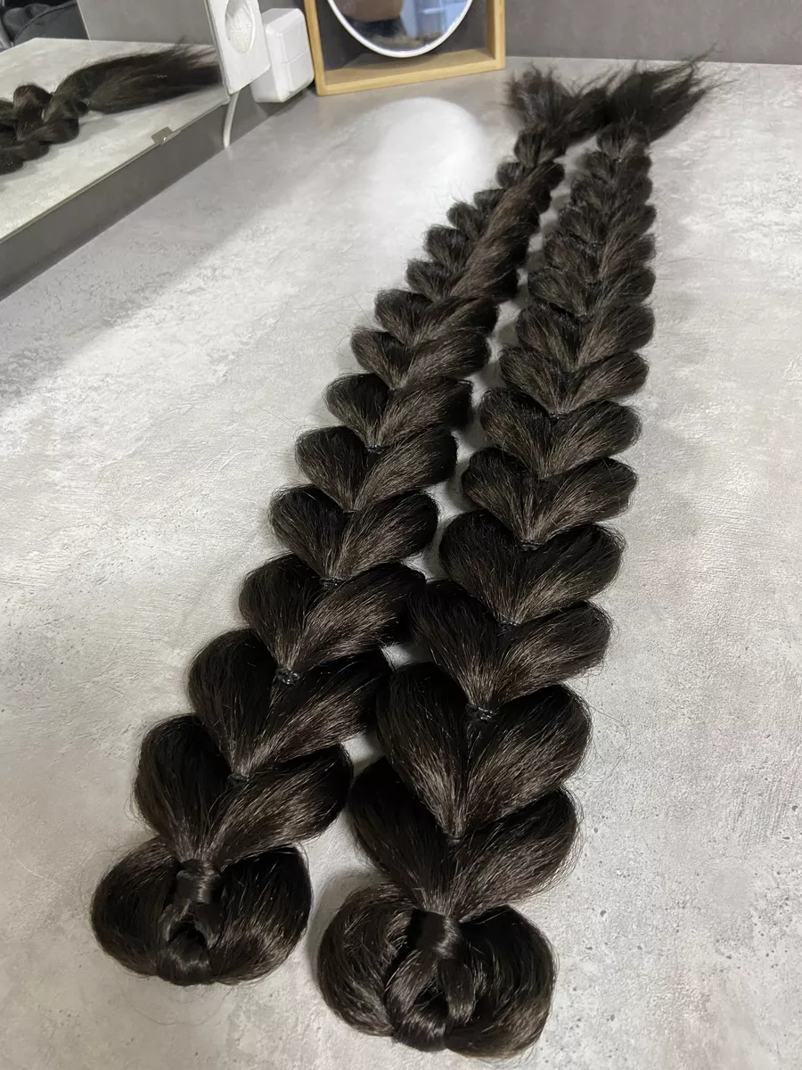 Французские косы накладные на заколках