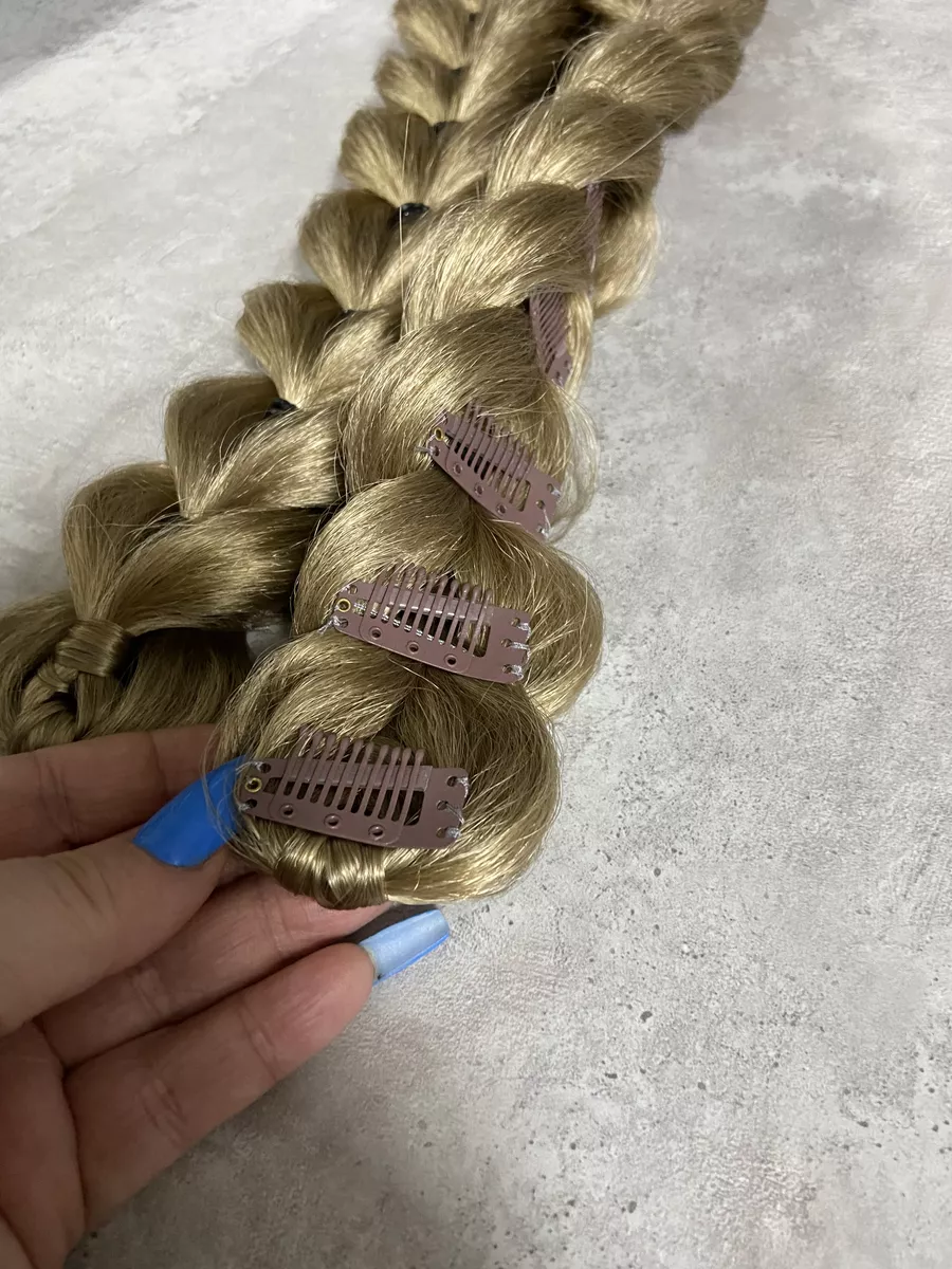 Французские косы накладные на заколках