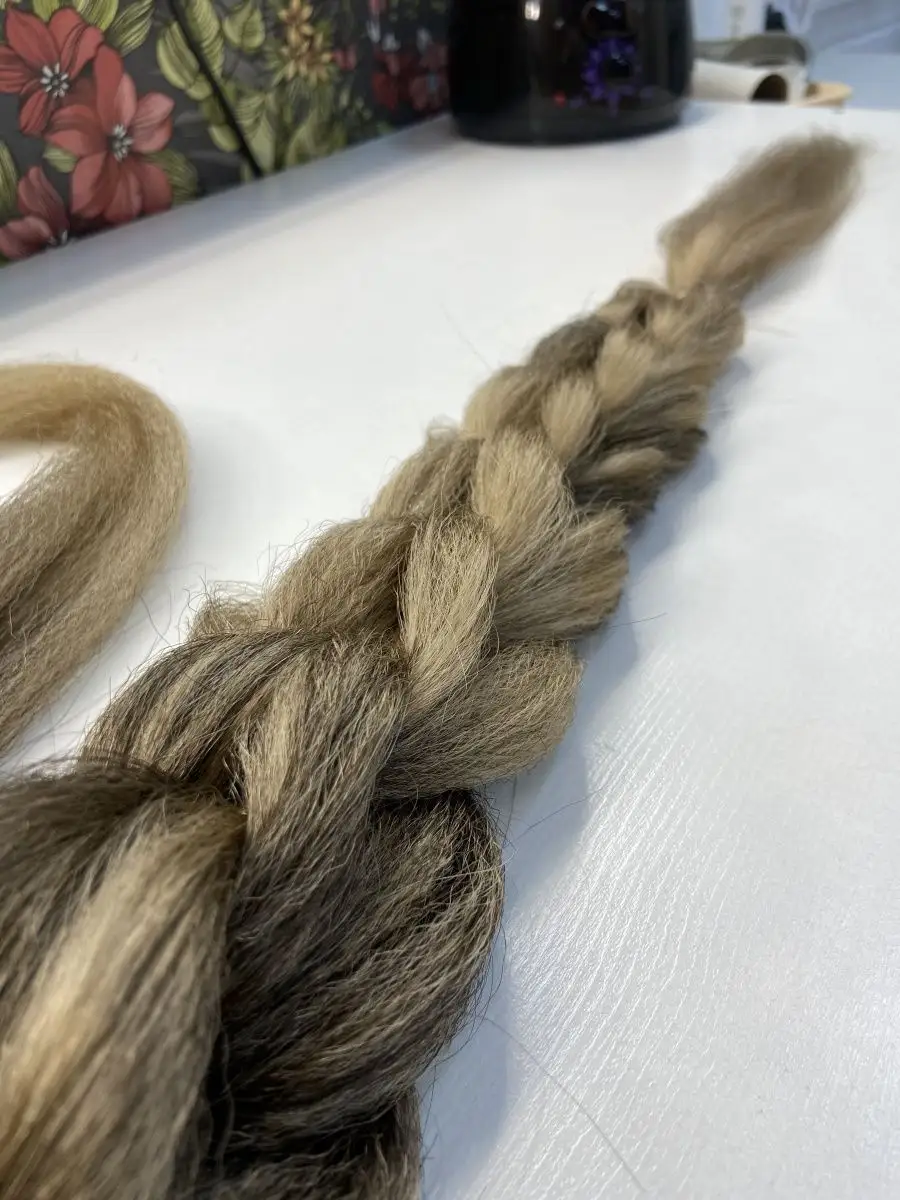 хвост-коса на резинке