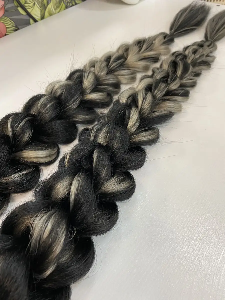 3д косы накладные на заколках