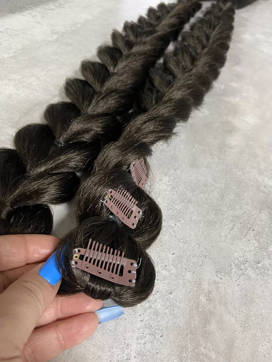 Французские косы накладные на заколках