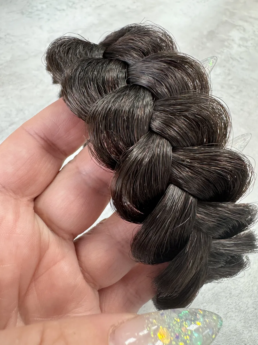 Ободок с косой