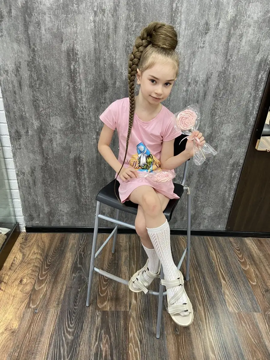 Хвост-коса на резинке