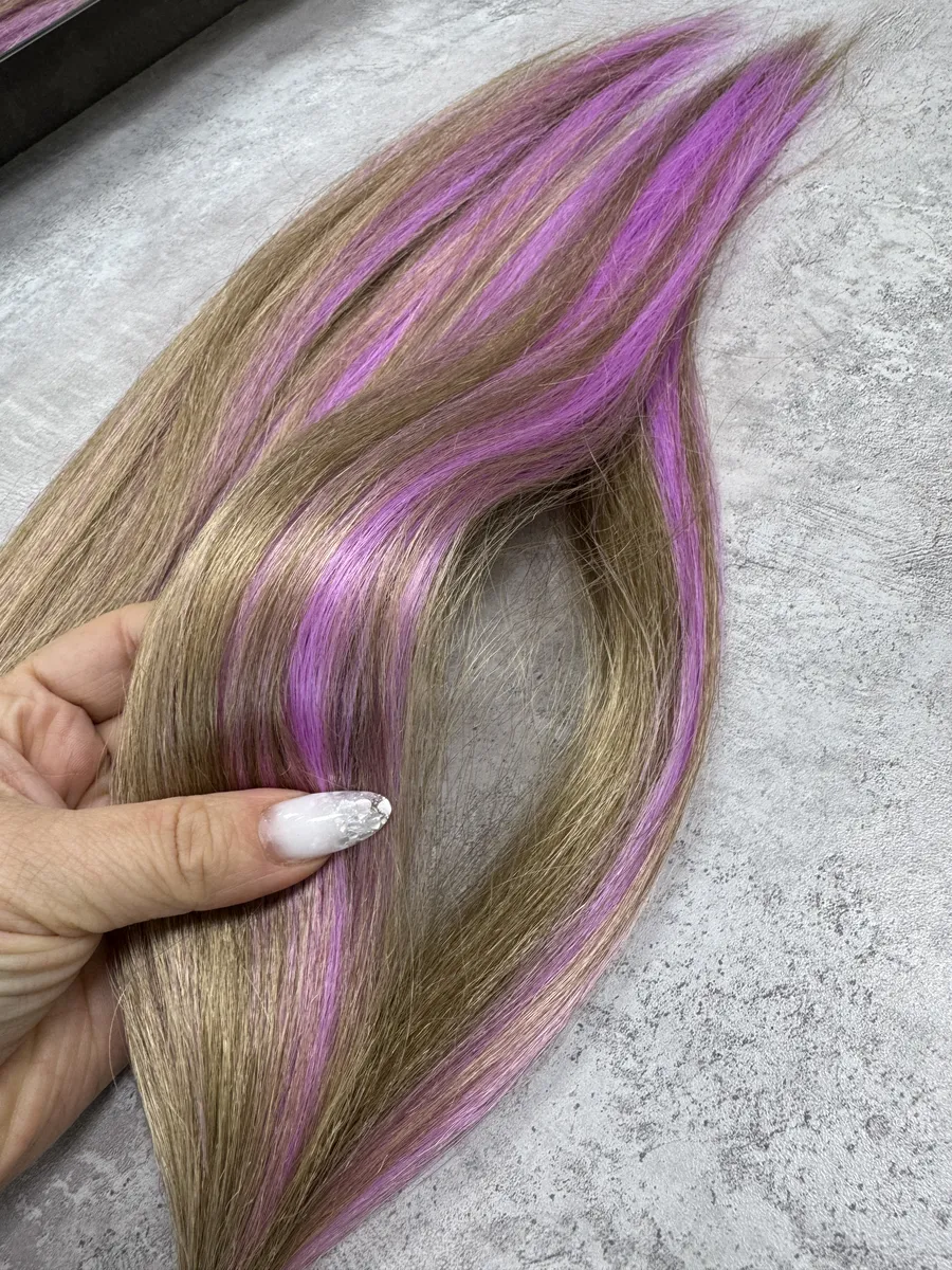 3Д косы с хвостами на заколках